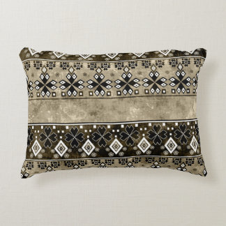 Ethnic Boho Grunge: Colourful Pattern Decorative Cushion