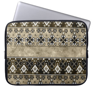 Ethnic Boho Grunge: Colourful Pattern Laptop Sleeve