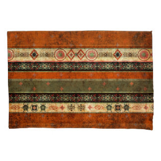 Ethnic Boho Grunge, Colourful Pattern. Pillowcase