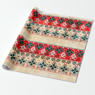 Ethnic boho grunge old pattern. Tribal art print. Wrapping Paper
