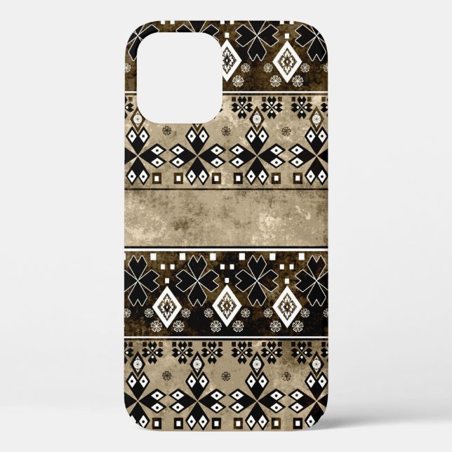 Ethnic boho grunge pattern. Tribal old art print.  Case-Mate iPhone Case (Back)