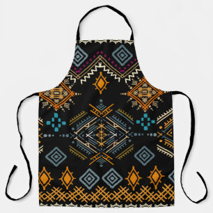 Ethnic Boho Ornament Seamless Pattern Apron