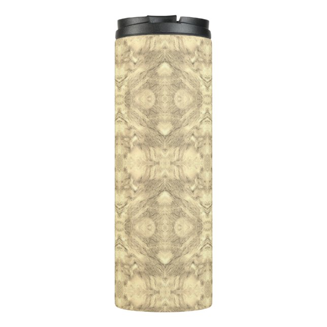 Ethnic Boho Pattern – Oriental Fantasy Abstract Thermal Tumbler (Back)