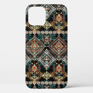 Ethnic boho seamless pattern. Ethno ornament. Trib iPhone 12 Case