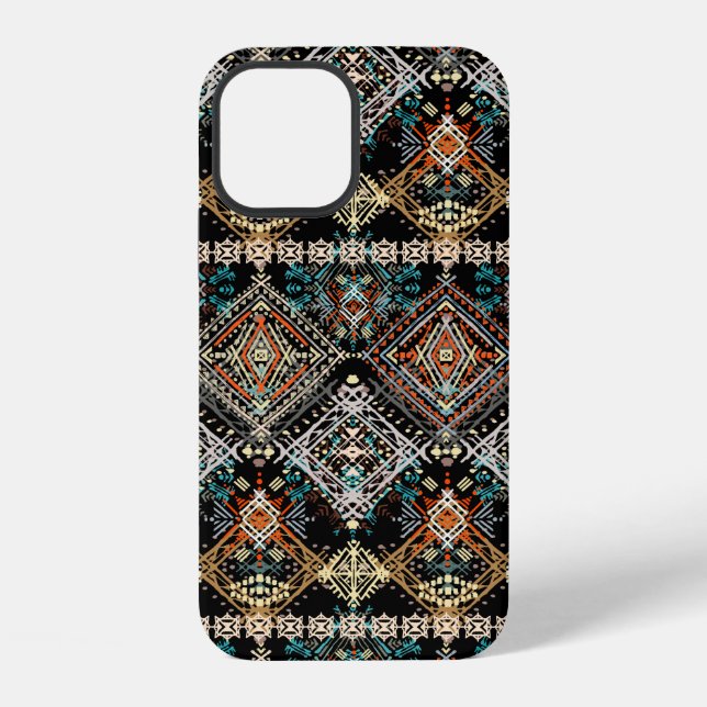 Ethnic boho seamless pattern. Ethno ornament. Trib iPhone Case (Back)