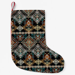 Ethnic boho seamless pattern. Ethno ornament. Trib Small Christmas Stocking