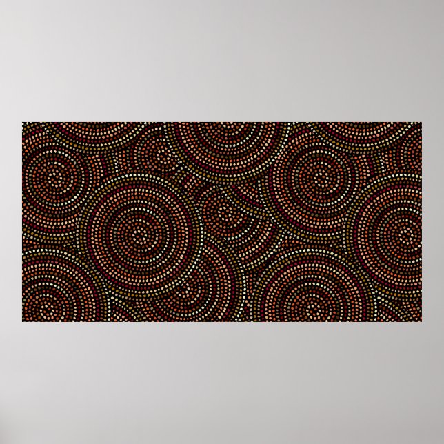 Ethnic boho seamless pattern in african style on b poster (Front)
