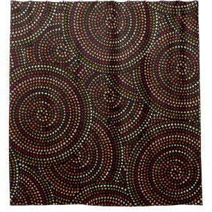 Ethnic boho seamless pattern in african style on b shower curtain