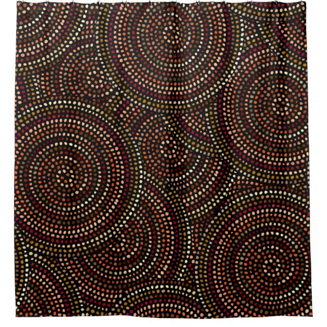 Ethnic boho seamless pattern in african style on b shower curtain (Front)