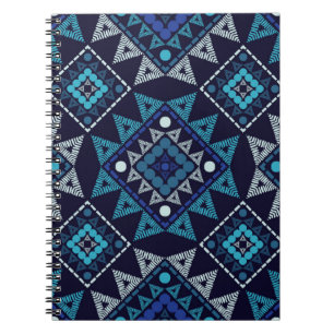 Ethnic boho seamless pattern notebook