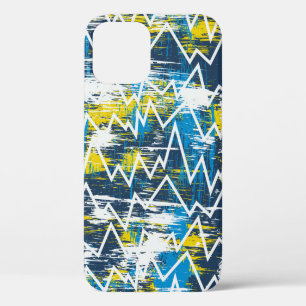 Ethnic boho seamless pattern. Zigzag pattern. Scri iPhone 12 Case