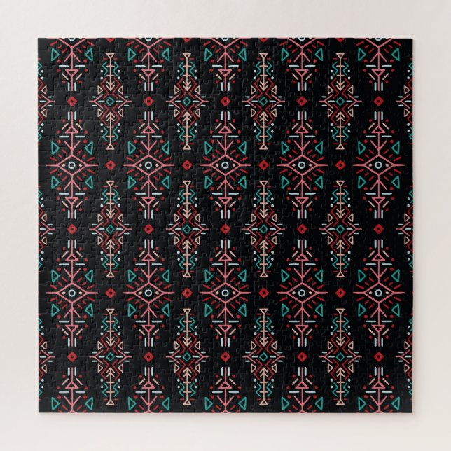Ethnic Boho Tiles: Vintage Seamless Pattern Jigsaw Puzzle (Vertical)