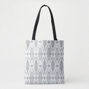 Ethnic Boho: Trendy Hand-Drawn Seamless. Tote Bag