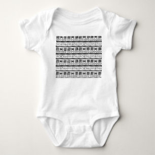 Ethnic Boho Tribal Art Print Baby Bodysuit