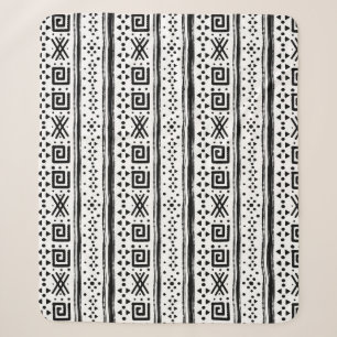Ethnic Boho Tribal Art Print Sherpa Blanket