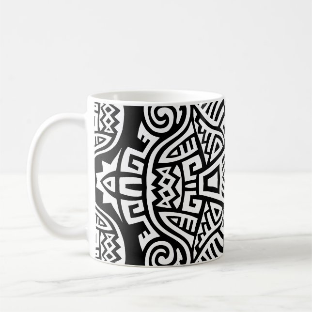 Ethnic Boho: Vintage Trendy Coffee Mug (Left)