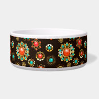 Ethnic Brooches Seamless Pattern