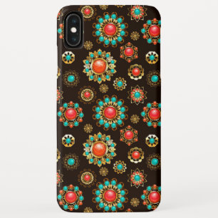 Ethnic Brooches Seamless Pattern iPhone XS Max Case
