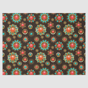 Ethnic Brooches Seamless Pattern Tissue Paper