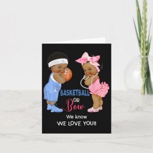 Ethnic Bysketbyll Or Bow We Know We Love You Card