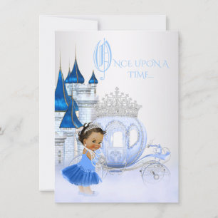 Ethnic Cinderella Once Upon a Time Princess Invitation