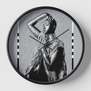 Ethnic Clock – Afrocentric Ink & Pen Illustration