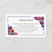 Ethnic Colorful Folk Birds and Flowers Wedding