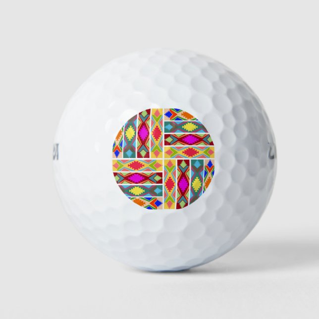Ethnic Colours Golf Balls (Front)