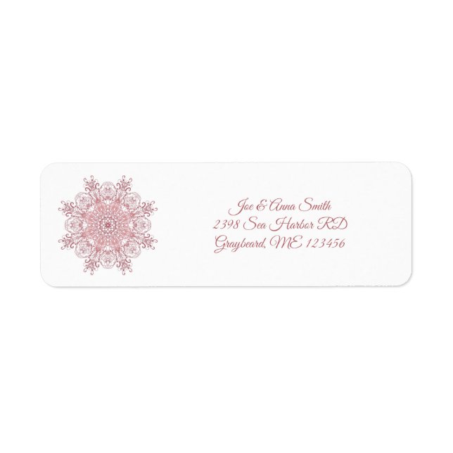 Ethnic Coral floral Mandala (Front)