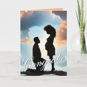 Ethnic Couple Pregnancy Congratulation Spiritual Card