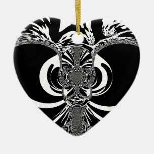 Ethnic Design Ceramic Tree Decoration