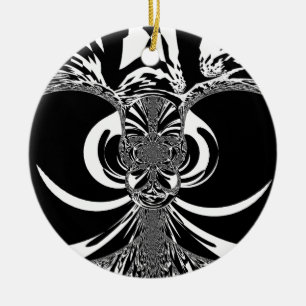 Ethnic Design Ceramic Tree Decoration