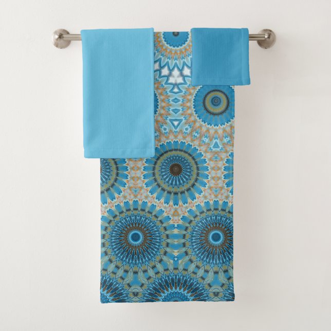 Ethnic Design Pattern Bath Towel Set (Insitu)