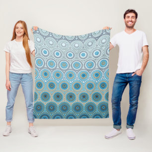Ethnic Design Pattern Fleece Blanket