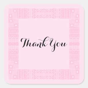 Ethnic Design Wedding Thank You Stickers 2