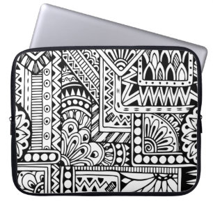 Ethnic Doodle Laptop Sleeve