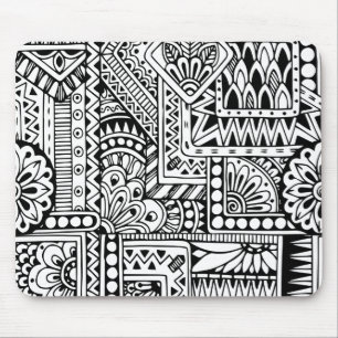 Ethnic Doodle Mouse Mat