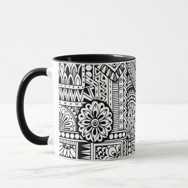 Ethnic Doodle Mug (Left)