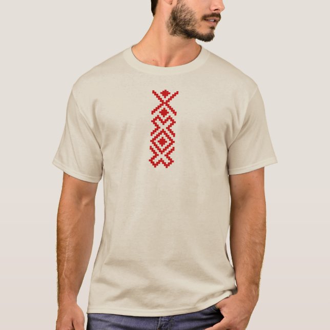 Ethnic Embroidery Print T-Shirt (Front)