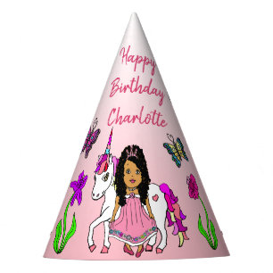 Ethnic Fairy and Unicorn Birthday Hat