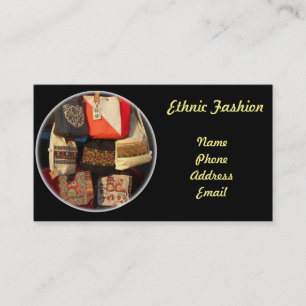 Ethnic Fashion Handbags Business Card