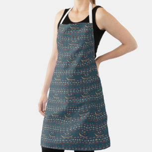 Ethnic Fishing Pattern Apron