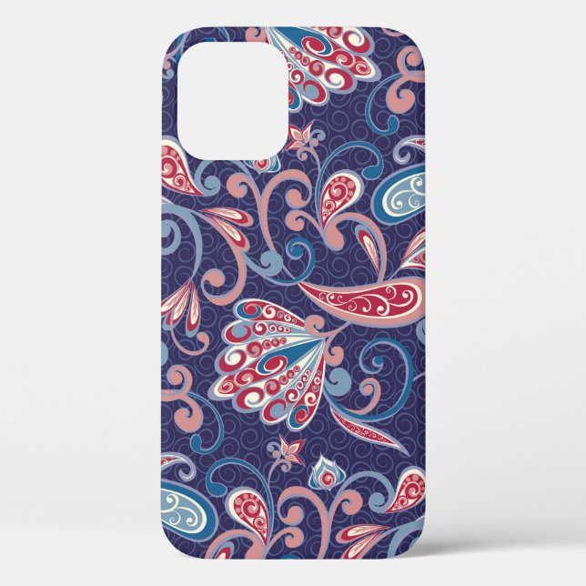 Ethnic Floral: Abstract Oriental Seamless. Case-Mate iPhone Case (Back)