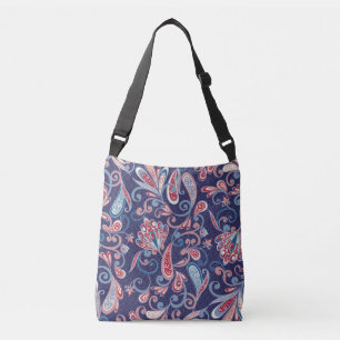 Ethnic Floral: Abstract Oriental Seamless. Crossbody Bag