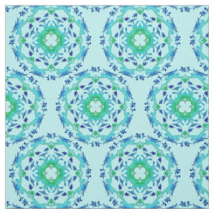 Ethnic floral circles mandala /pattern. fabric