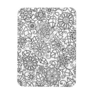 Ethnic Floral Doodle Magnet