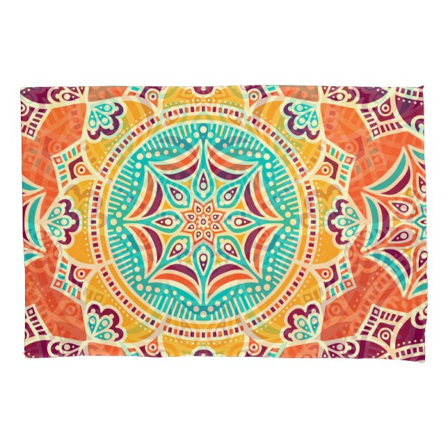 Ethnic Floral: Enchanting Seamless Design. Pillowcase (Front)