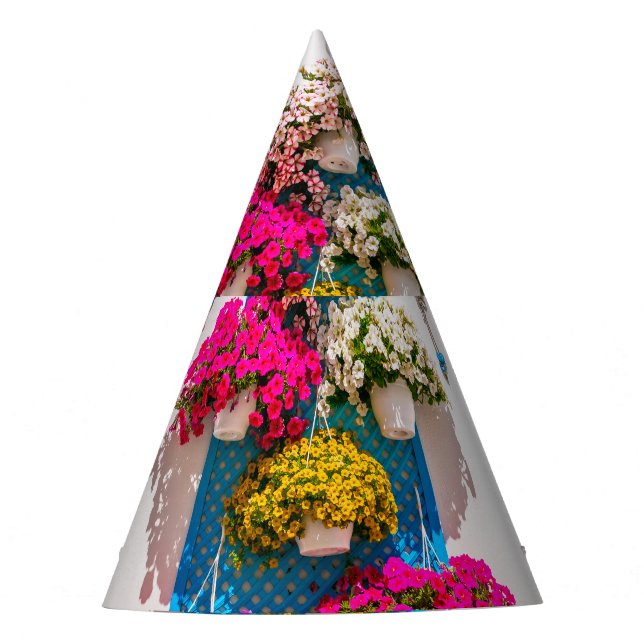 Ethnic Floral: Garden Wall Party Hat (Front)