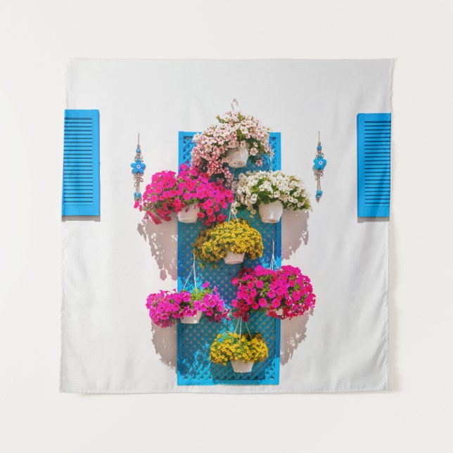 Ethnic Floral: Garden Wall Tapestry (Front)