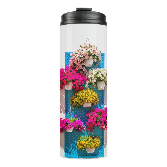 Ethnic Floral: Garden Wall Thermal Tumbler (Front)